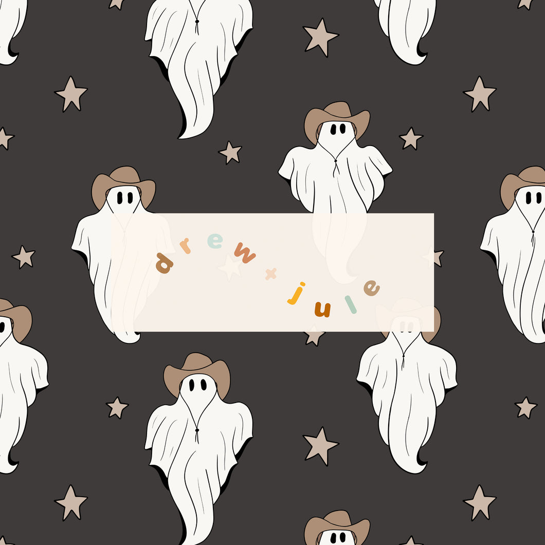 Boo Y'all (Charcoal) | Seamless Pattern