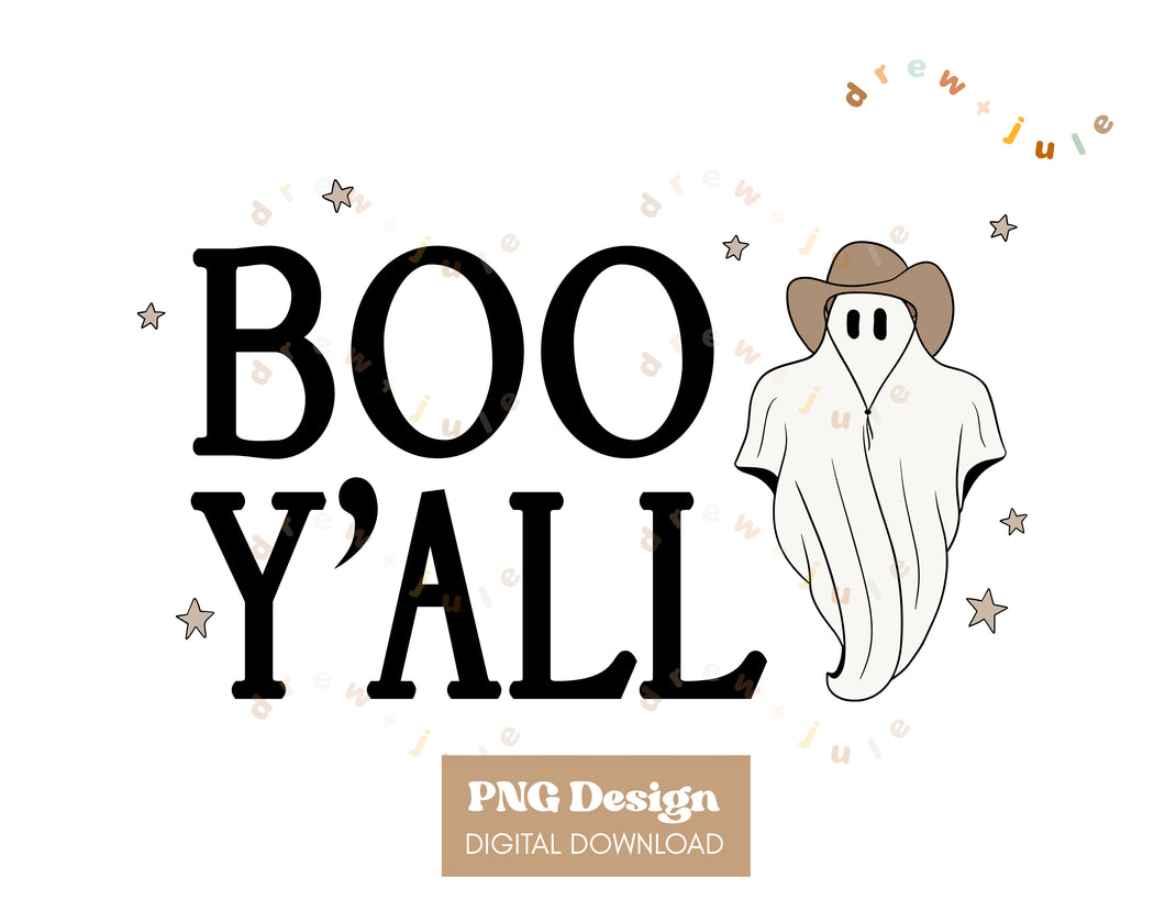 Boo Y'all (Neutral) | PNG Design