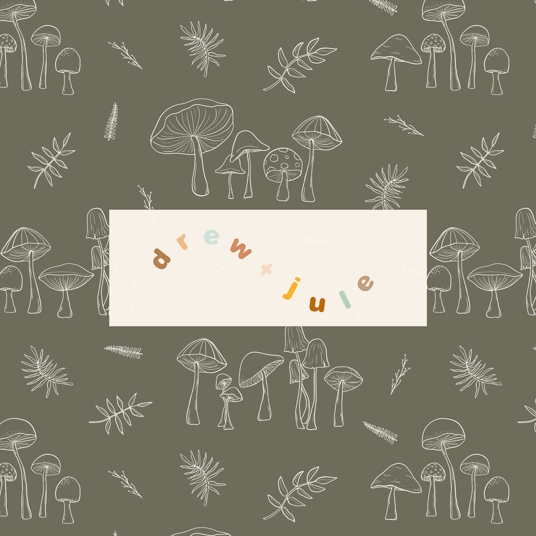 Mystical Mushrooms (Forest) | Seamless Pattern