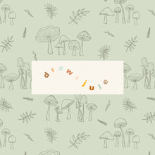 Load image into Gallery viewer, Mystical Mushrooms (Light Sage) | Seamless Pattern
