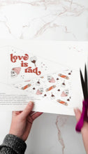 Load and play video in Gallery viewer, Love is Rad &amp; Skater Love (Pink) | Printable Pennant Flags
