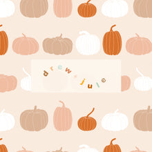 Load image into Gallery viewer, Boho Pumpkins (Cream Multicolor) | Seamless Pattern
