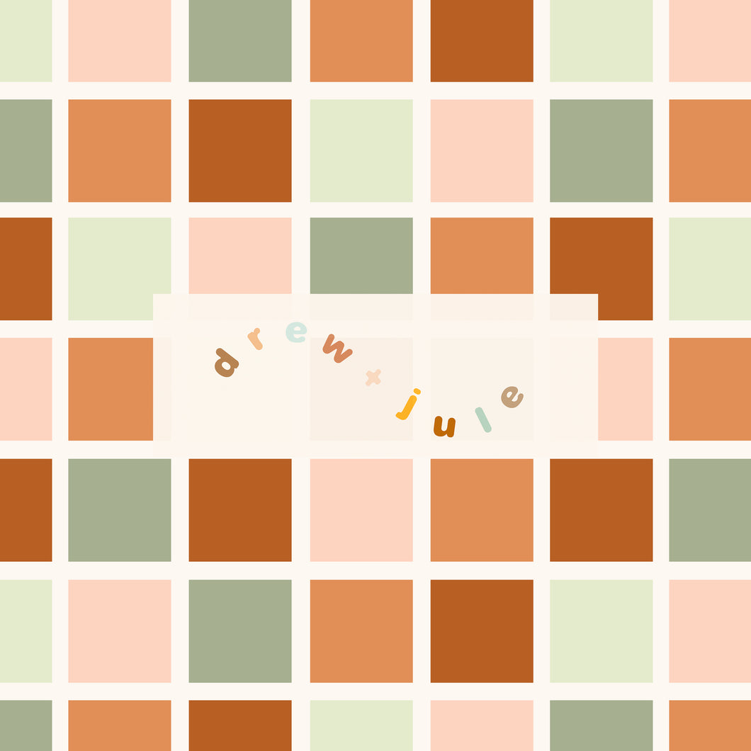 Boho Spring Blocks | Seamless Pattern