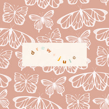 Load image into Gallery viewer, Butterfly Outlines - Pink | Seamless Pattern
