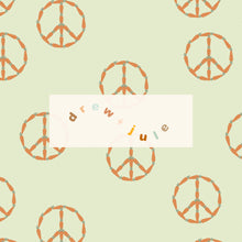 Load image into Gallery viewer, Peace Carrots (Green) | Seamless Pattern
