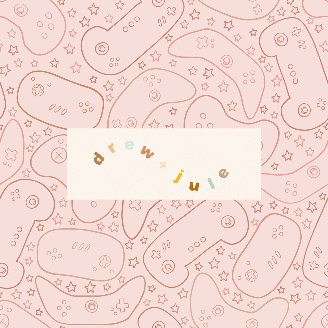Gamer (Pink) | Seamless Pattern