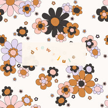 Load image into Gallery viewer, Groovy Fall Floral (Cream) | Seamless Pattern
