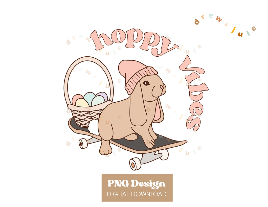 Hoppy Vibes (Pink) | PNG Design