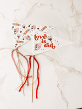 Load image into Gallery viewer, Love is Rad &amp; Skater Love (Pink) | Printable Pennant Flags
