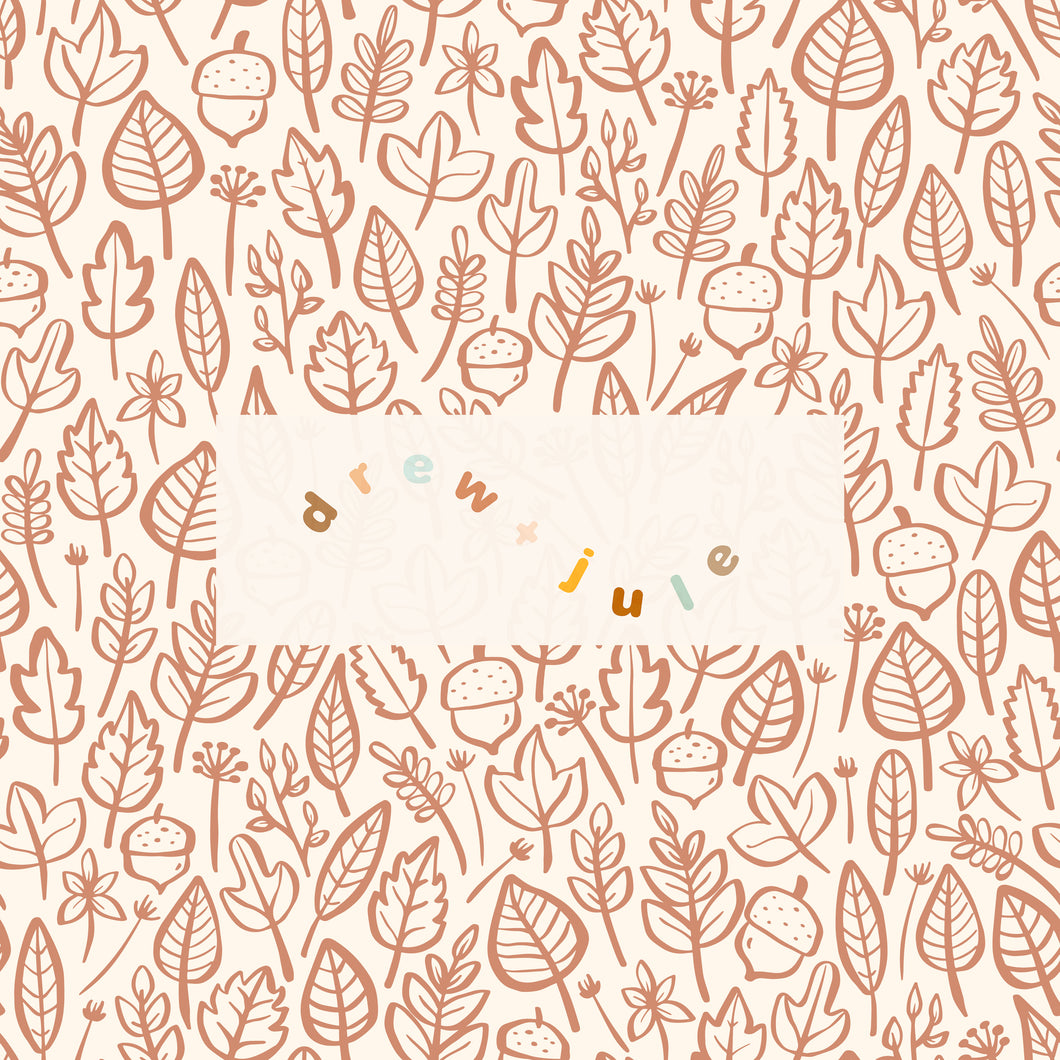 Little Leaves (Cream) | Seamless Pattern