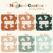 Load image into Gallery viewer, Magical Castles - Earthy Colors | Seamless Design
