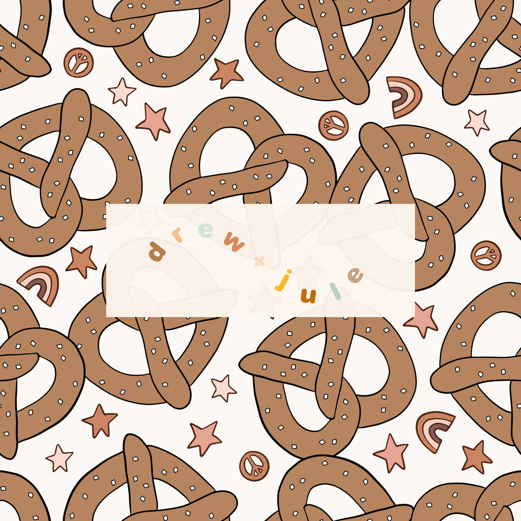 Pretzels (Pink) | Seamless Pattern