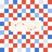 Load image into Gallery viewer, Summer Checkers (Red/Blue) | Seamless Pattern
