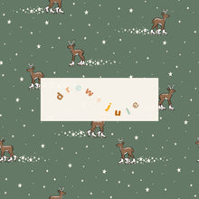 Load image into Gallery viewer, Roller Skate Rudolph (Muted Evergreen) | Seamless Pattern
