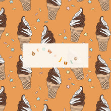 Load image into Gallery viewer, Twisty Cone (Orange) | Seamless Pattern

