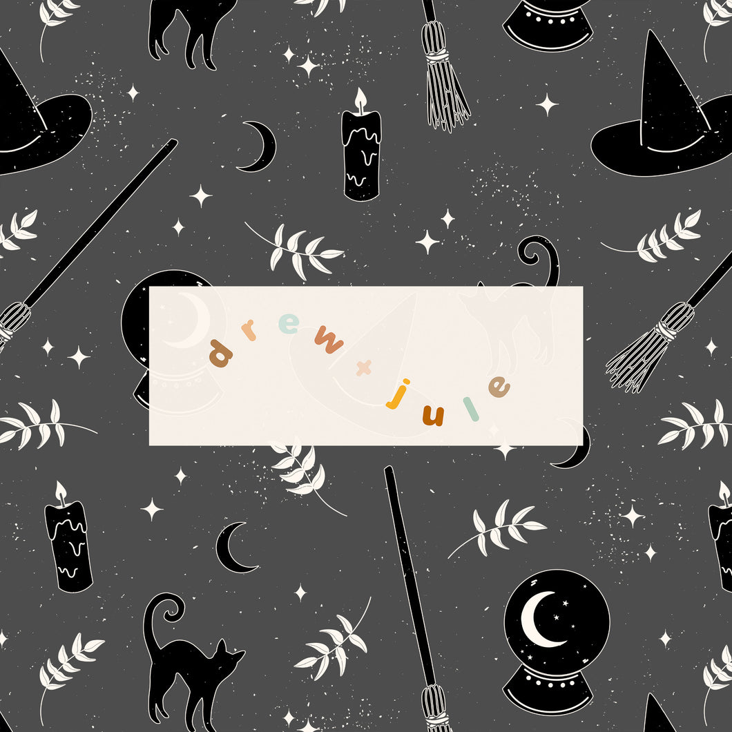 Wicked Magical (Gray) | Seamless Pattern