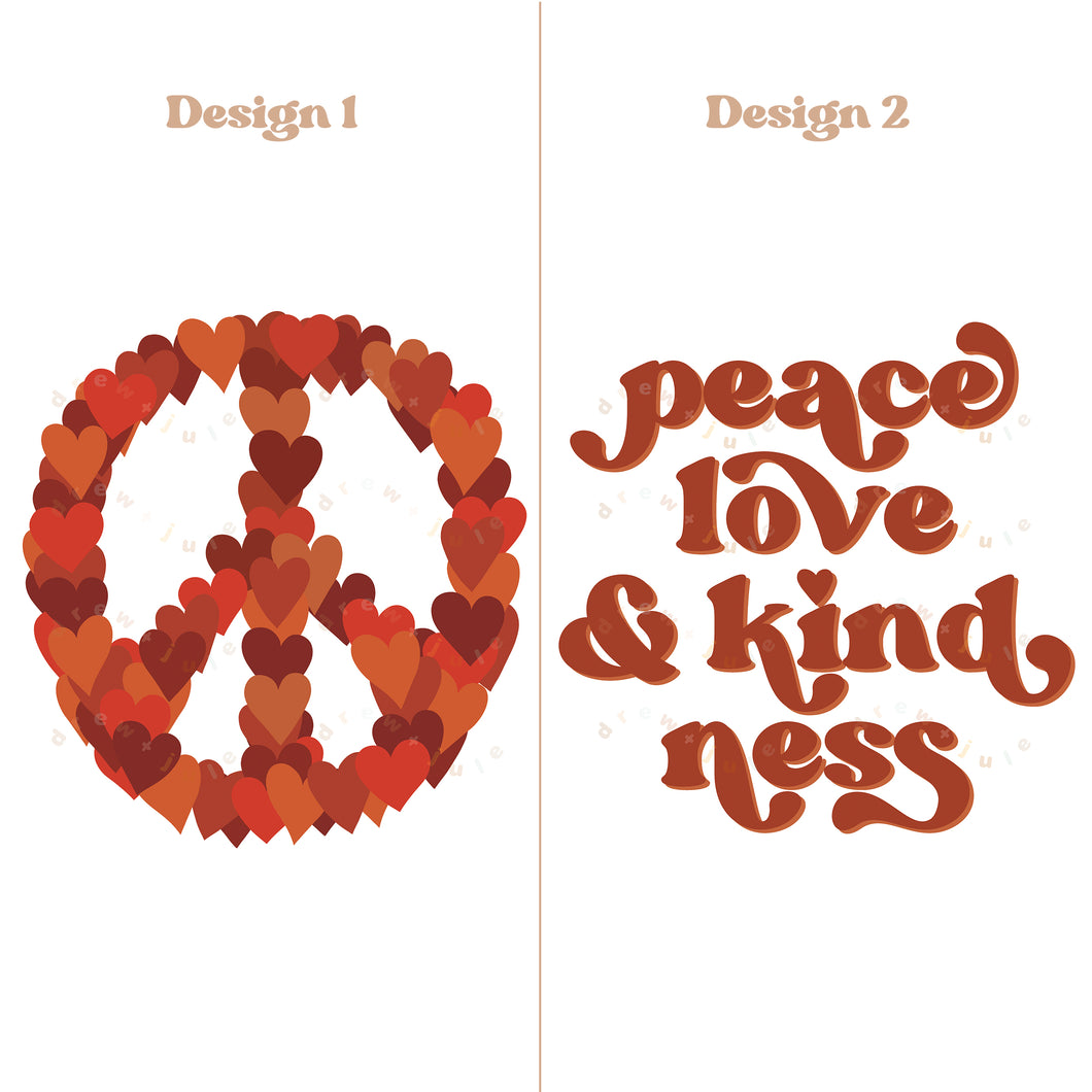 Peace Love & Kindness, Peace Heart | PNG Design